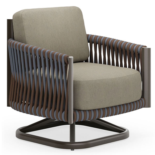 Eve Swivel Lounge Chair by Woodard - Image 2